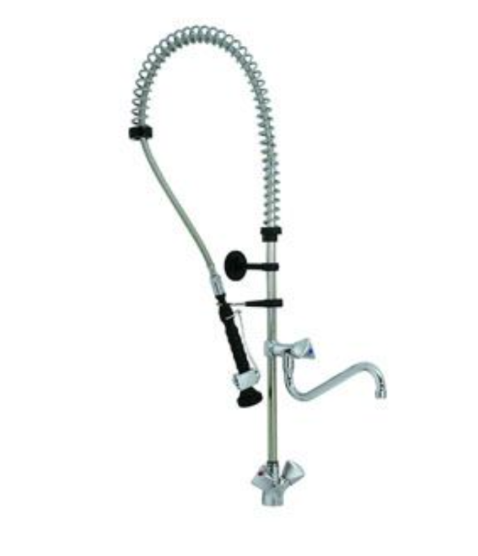 Forskyllearmatur – Pre-Rinse Unit – 1-Huls – 3/4" Tilslutning - KLARCO